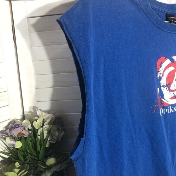 Quiksilver Y2K Muscle Sleeveless Shirt Upcycled XL - Picture 5 of 8